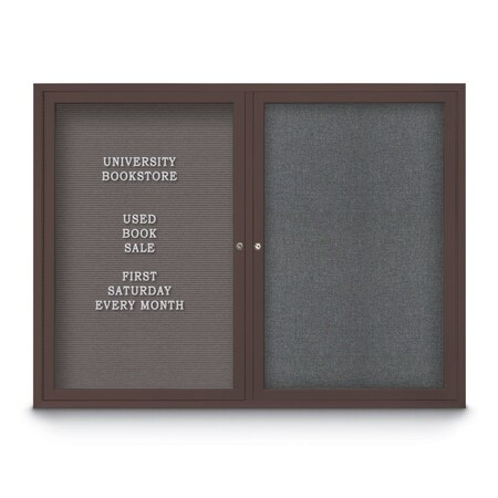 United Visual Products Corkboard, Burgundy/White, 60" x 36" UV432H-WHITE-DBURGU